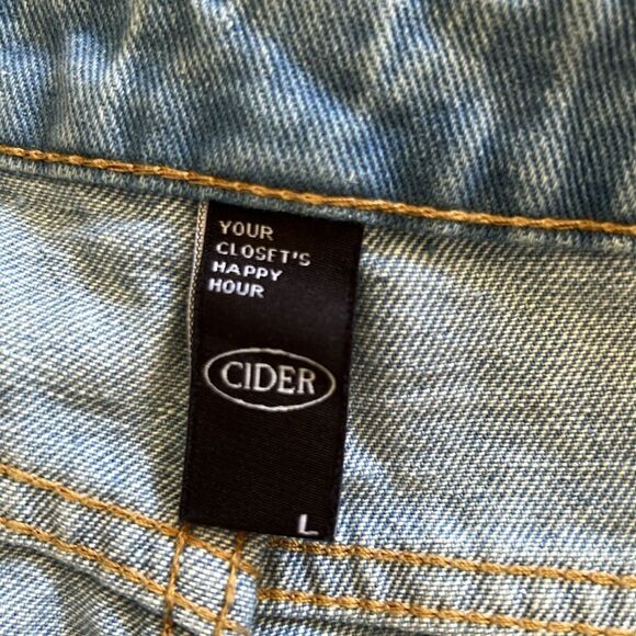 Cider Flame them in Passion Denim Jeans Sz Large - Picture 10 of 10